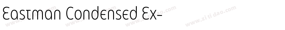 Eastman Condensed Ex字体转换
